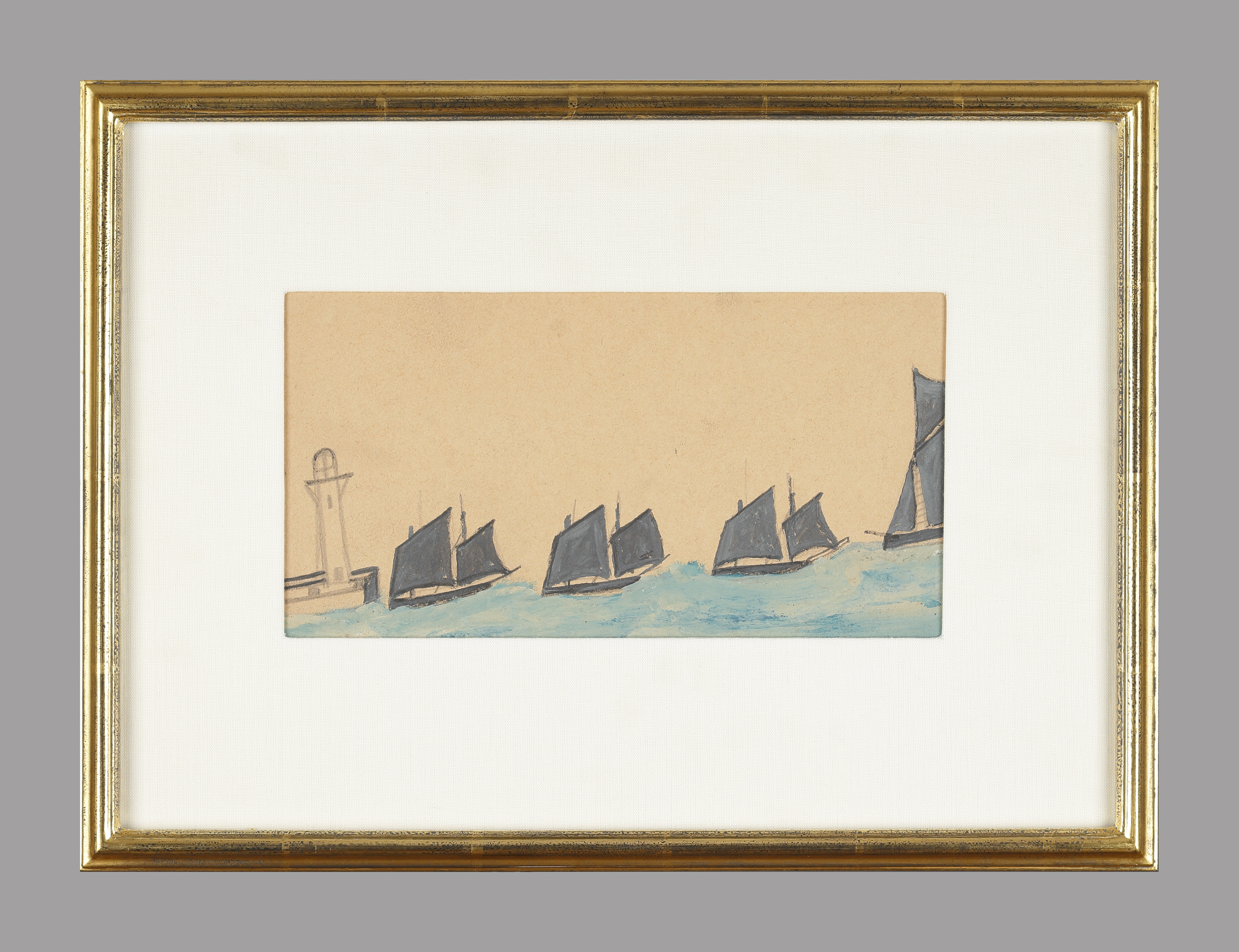 Four Sailing Boats and Pier Head 